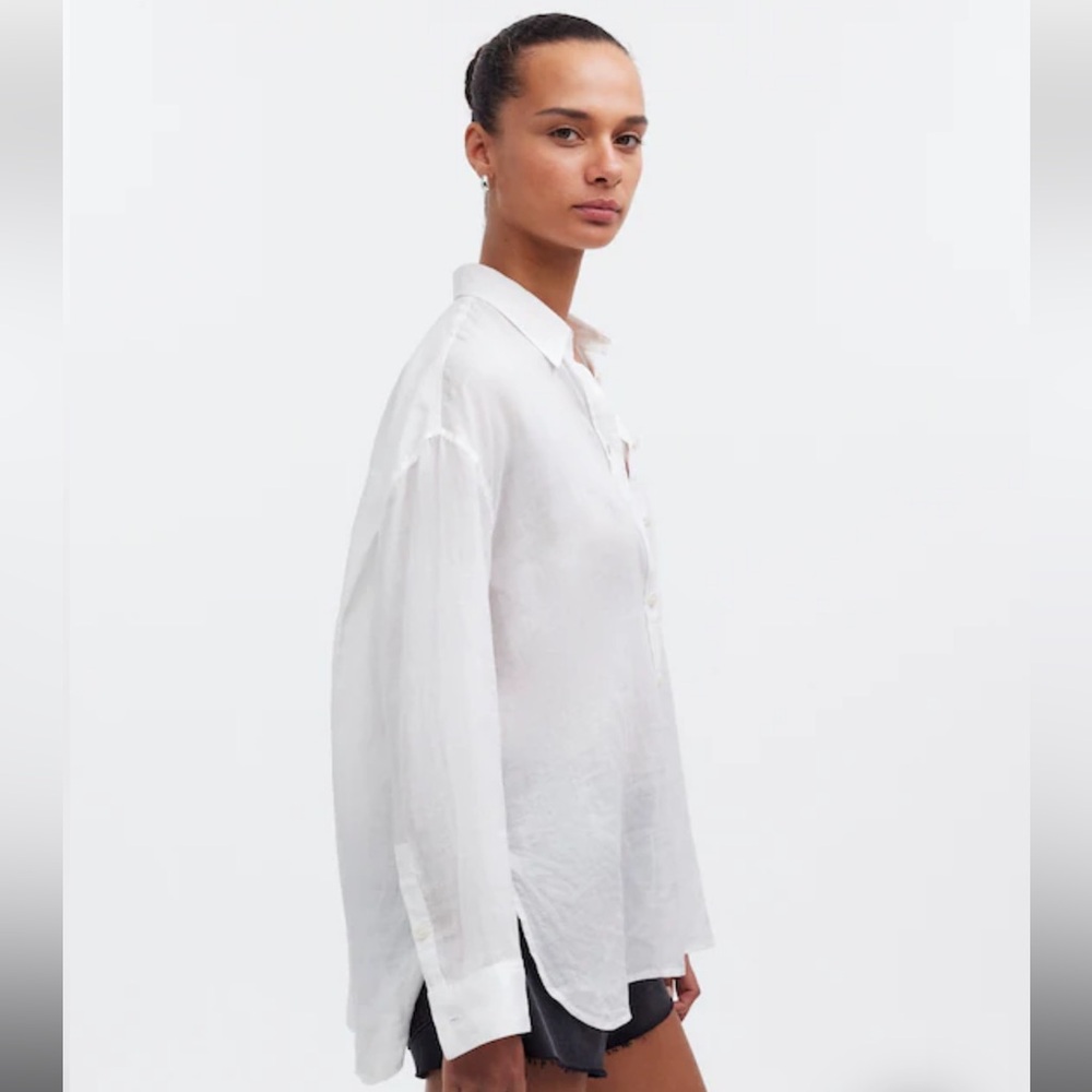 Madewell // NWOT The Oversized Shirt - Picture 3 of 10